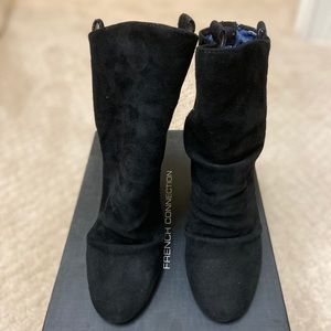 French Connection black slouchy booties